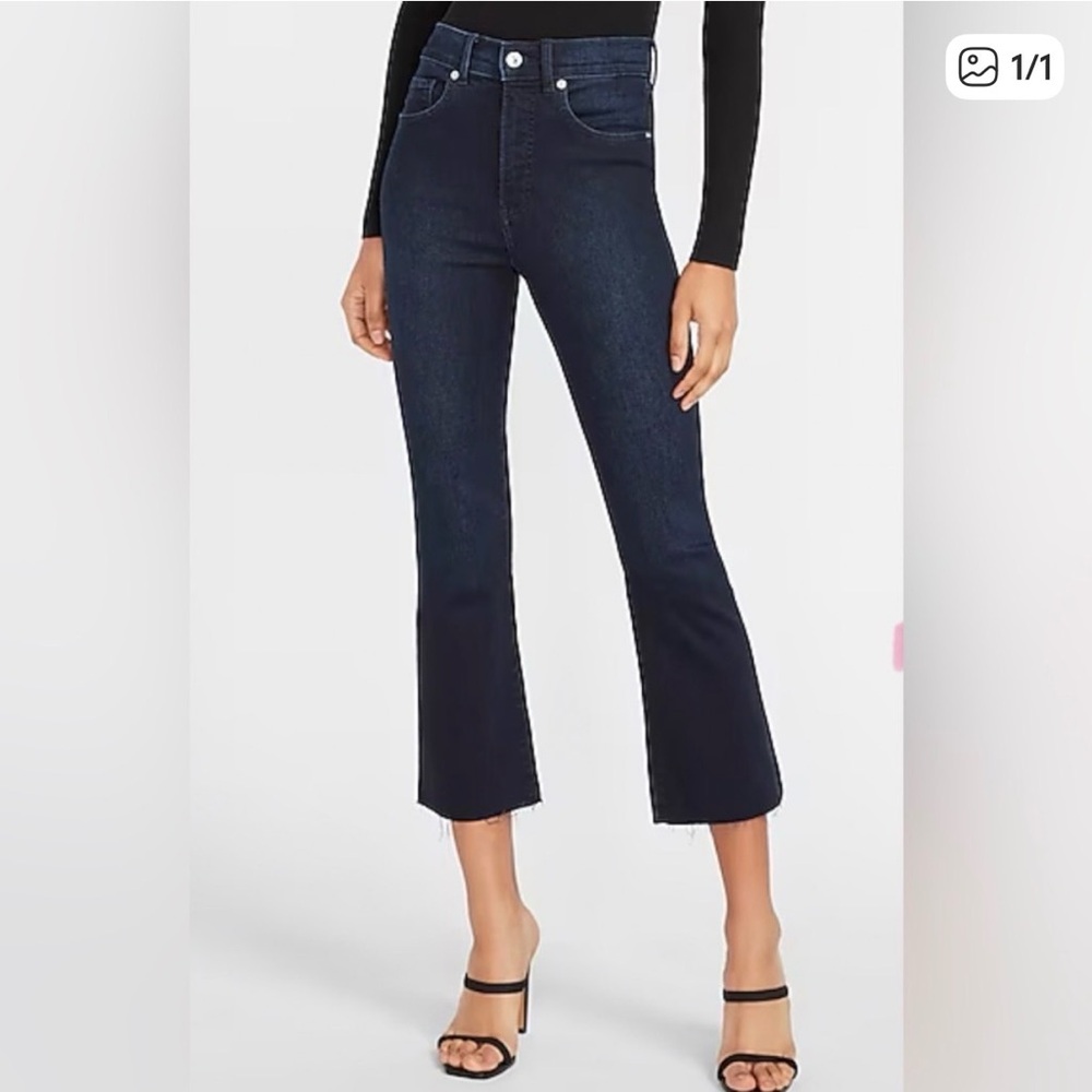 Express Midnight Blue Ankle Jeans